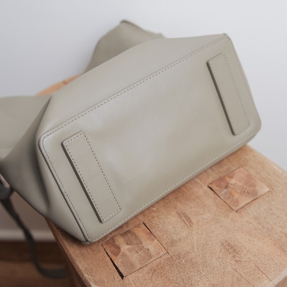 ALL SAINTS Kita Lea Crossbody Taupe Leather Bag Purse Shoulder Strap Smooth - Picture 9 of 12